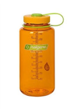 Load image into Gallery viewer, Nalgene Wide Mouth 32oz Loop Top Water Bottle Clementine w/Orange Lid BPA Free