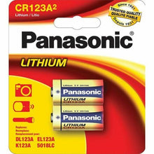 Load image into Gallery viewer, Panasonic CR123A Lithium 3V Camera Photo Battery 2-Pack CR17345-DL/EL123A-K123A