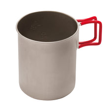 Load image into Gallery viewer, EverTitanium Single Wall 760ml Cup w/Folding Handles 760FD