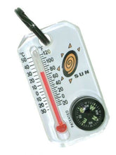 Load image into Gallery viewer, Sun Therm-O-Compass Thermometer Compass Zipper-Pull Temperature Hunting 802