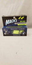 Load image into Gallery viewer, Mack's Shooters 32 dB Hi Viz Corded Foam Ear Plugs 2-Pair - Shooting, Hunting