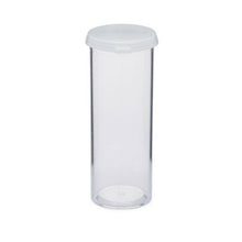 Load image into Gallery viewer, Multipurpose 3.4" H x 1.125" D 57ml Clear Plastic Vial / Bottle w/White Snap Cap