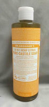 Load image into Gallery viewer, Dr Bronner's / Bronners 18-In-1 Hemp Citrus Scent Pure-Castile Soap 16oz Organic