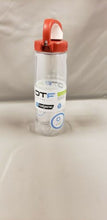 Load image into Gallery viewer, Nalgene On The Fly 24oz Water Bottle Clear w/Fire Red OTF Cap - BPA Free