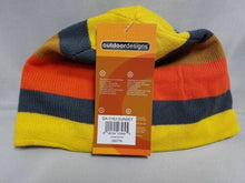 Load image into Gallery viewer, Outdoor Designs Knitted Stripe Beanie Hat w/Fleece 100 Headband - Sunset Color