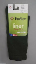 Load image into Gallery viewer, Fox River 4478 Wick Dry Alturas Socks Ultra-Lightweight Crew Liner Sock Olive XL