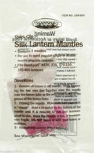 Load image into Gallery viewer, Stansport Outdoor Silk Clip On Propane Lantern Mantles 2-Pack Model 166-600