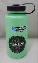 Load image into Gallery viewer, Nalgene Wide Mouth 32oz Water Bottle Glow in the Dark w/Black Lid