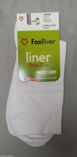 Load image into Gallery viewer, Fox River 4478 Wick Dry Alturas Socks Ultra-Lightweight Crew Liner Sock White L