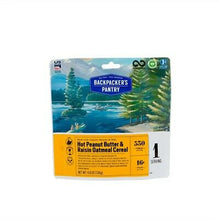 Load image into Gallery viewer, Backpacker's Pantry Organic Peanut Butter Raisin Oatmeal 1-Srv Freeze Dried Food