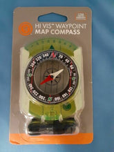 Load image into Gallery viewer, Ultimate Survival UST Hi-Vis Waypoint Map Compass w/Manifier, Scales, & Lanyard