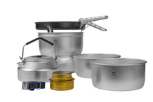 Load image into Gallery viewer, Trangia Storm Cooker 25-4 UL Alcohol Stove Set w/Pots/Kettle/Non-Stick Fry Pan