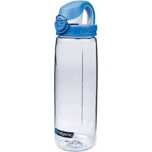 Load image into Gallery viewer, Nalgene On The Fly 24oz Water Bottle Clear w/Seaport Blue OTF Cap - BPA Free