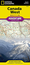 Load image into Gallery viewer, National Geographic Adventure Map Canada West AD00003113