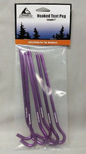Load image into Gallery viewer, Liberty Mountain Ultralight Hard Anodized Aluminum Hook Stakes Purple 6-Pack