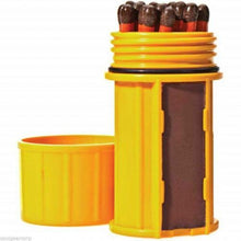 Load image into Gallery viewer, UCO Stormproof Match Kit Yellow Matchbox w/25 Waterproof Long Burn Matches/Case
