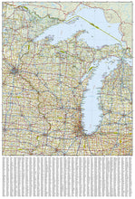 Load image into Gallery viewer, National Geographic Adventure Map US Great Lakes AD00003124