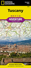 Load image into Gallery viewer, National Geographic Adventure Map Tuscany Region of Italy Europe AD00003305