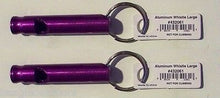 Load image into Gallery viewer, Liberty Mountain Large Aluminum Whistle Purple 1-Pack Emergency/Signal/Survival