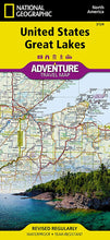 Load image into Gallery viewer, National Geographic Adventure Map US Great Lakes AD00003124