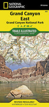 Load image into Gallery viewer, National Geographic Trails Illustrated AZ Grand Canyon Natl Park East Map TI00000262