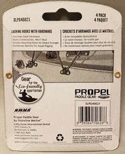 Load image into Gallery viewer, Shoreline Marine Propel Paddle Gear Kayak Lashing Hooks Kit 4-Pack w/Hardware