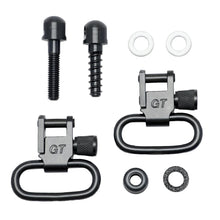 Load image into Gallery viewer, GROVTEC Black 1" Locking Swivel Set with Studs 1-Pair GTSW07