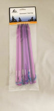 Load image into Gallery viewer, Liberty Mountain Purple Anodized Aluminum 9" Y Tent Pegs / Stakes 6-Pack