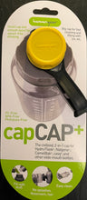 Load image into Gallery viewer, Human Gear CapCAP+ Narrow &amp; Wide Mouth Bottle Cap Nalgene CamelBak Yellow/Gray HG0520-YLW
