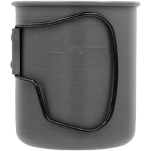 Load image into Gallery viewer, Olicamp Space Saver Mug Black &amp; Nalgene 32oz Wide Mouth Gray/Blue Water Bottle Combo

