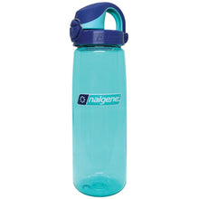 Load image into Gallery viewer, Nalgene Sustain OTF On-The-Fly 24 oz Bottle Blue w/Aqua Cap 5565-3424

