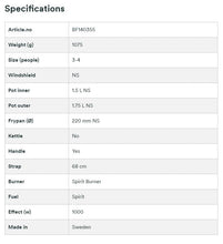 Load image into Gallery viewer, Trangia Storm Cooker 35-5 UL/BL Black Special Edition BF140355
