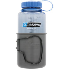 Load image into Gallery viewer, Olicamp Space Saver Mug Black &amp; Nalgene 32oz Wide Mouth Gray/Blue Water Bottle Combo
