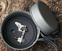 Load image into Gallery viewer, Kovea Solo Lite Hard Anodized Pot/Supalite Stove Set w/Fry Pan, Folding Handles
