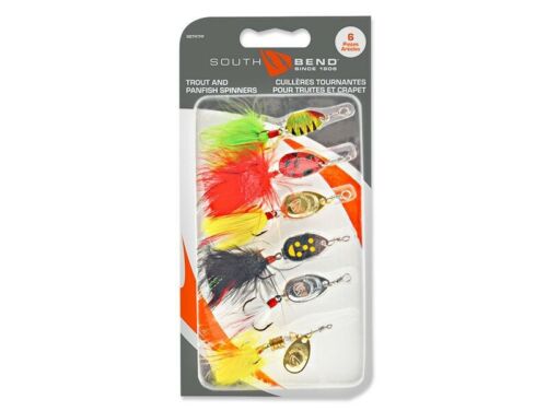South Bend Trout / Panfish Spinner Assortment Fishing Lures 6-Pack SBTRTPF