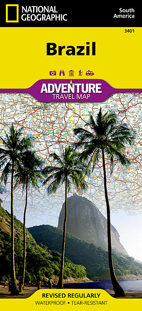 National Geographic Adventure Map Brazil South America AD00003401