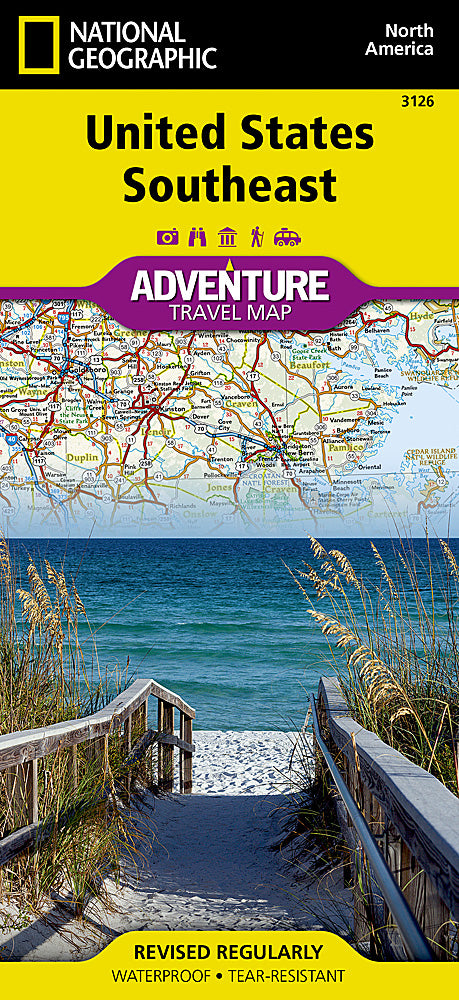 National Geographic Adventure Map US Southeast AD00003126