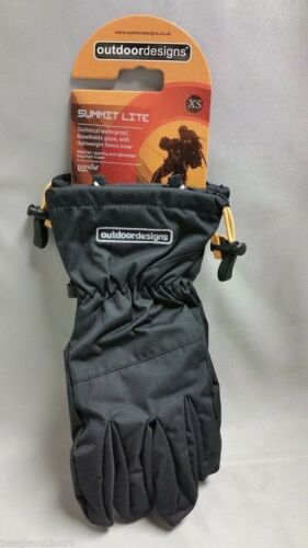Outdoor Designs Summit Lite Glove Waterproof Breathable Black Gloves Size XS