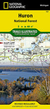 Load image into Gallery viewer, National Geographic Trails Illustrated Michigan Huron National Forest Map TI00000757
