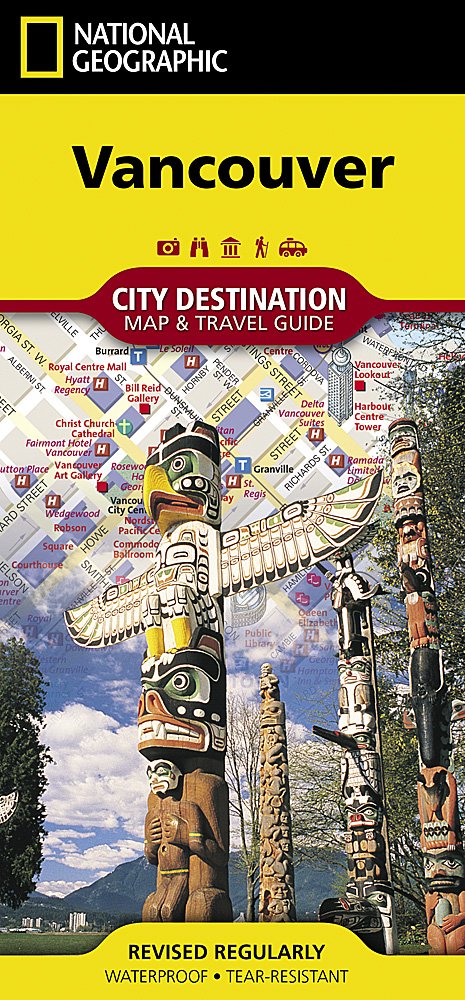 National Geographic City Destination Map Vancouver Canada DC01020312
