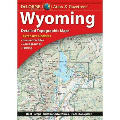 Delorme Wyoming WY Atlas & Gazetteer Map Newest Edition Topo / Road Maps