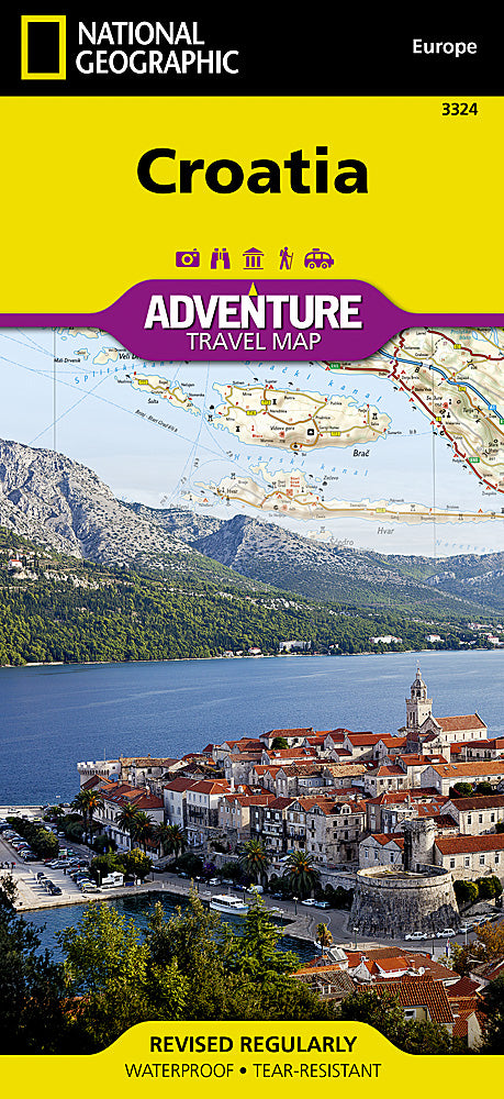 National Geographic Adventure Map Croatia Europe AD00003324