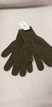 Load image into Gallery viewer, Newberry Knitting Wool/Nylon Blend Liner Gloves Pair Size M Forest Green Glove
