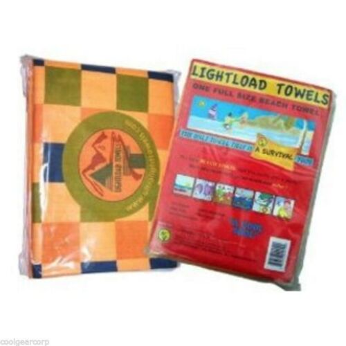 Lightload 36x60 Easy Carry Beach Towel 1-Pack - Ultralight Small Super-Absorbent