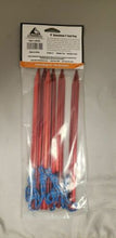 Load image into Gallery viewer, Liberty Mountain Red Anodized Aluminum 9&quot; Y Tent Pegs / Stakes 6-Pack
