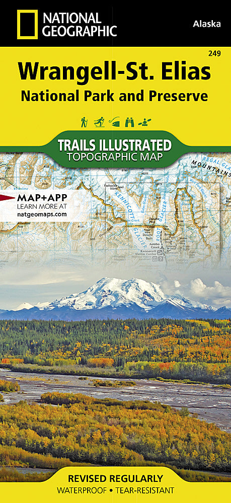 National Geographic Alaska Wrangell-St. Elias Trails Illustrated Map TI00000249