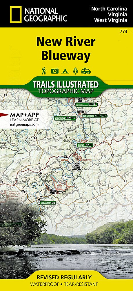 National Geographic NC River Blueway Trails Illustrated Map TI00000773