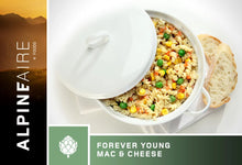 Load image into Gallery viewer, AlpineAire Forever Young Mac &amp; Cheese Freeze Dried Camping Food Pouch 60102
