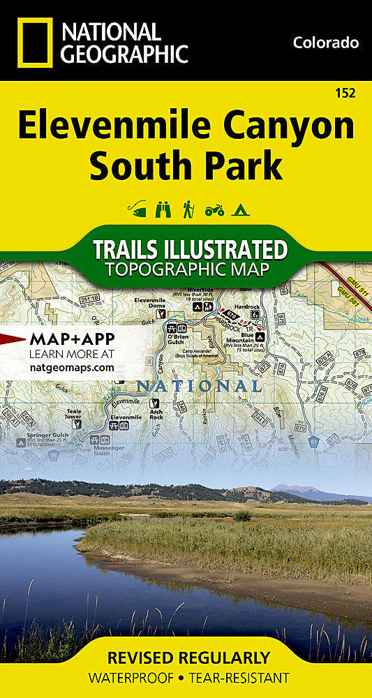 National Geographic CO Elevenmile Canyon, South Park Trails Illustrated Map TI00000152