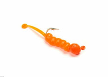 Load image into Gallery viewer, Celsius Ice Sprout 1/50 Jig head with Tail Orange CE-SPT50ORG Fishing Lure 3-PK
